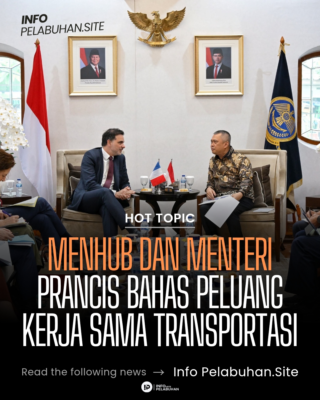 Menhub dan Menteri Prancis Bahas Peluang Kerja Sama Transportasi