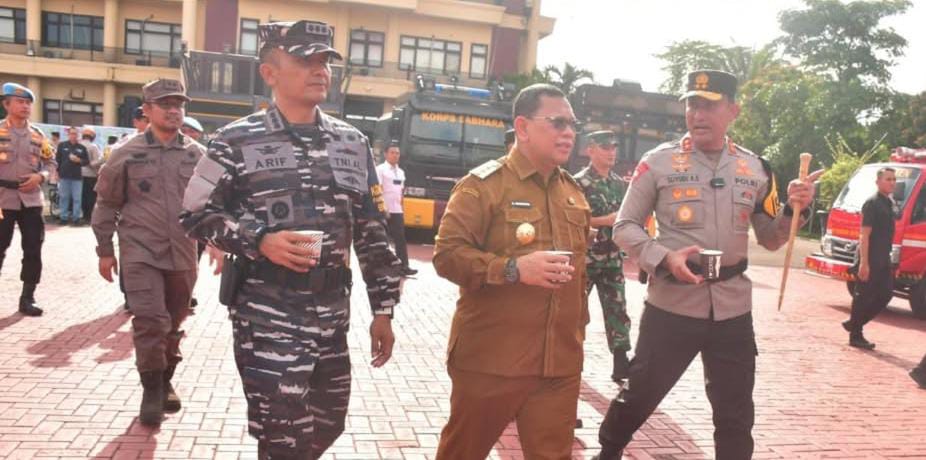 Antisipasi Libur Nataru, Lanal Banten Bersama Forkopimda Tinjau Kesiapan Pelabuhan Merak
