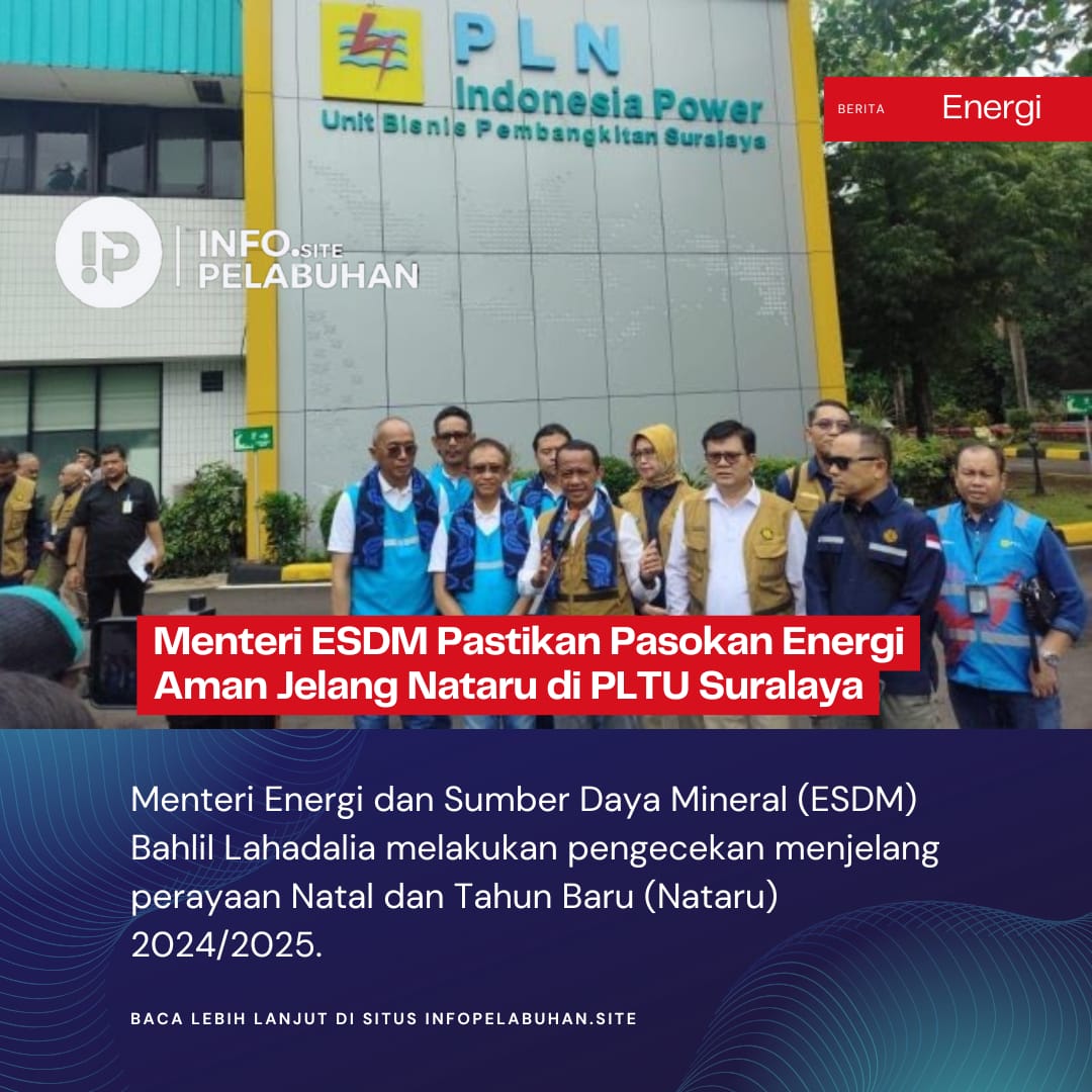 Menteri ESDM Pastikan Pasokan Energi Aman Jelang Nataru di PLTU Suralaya