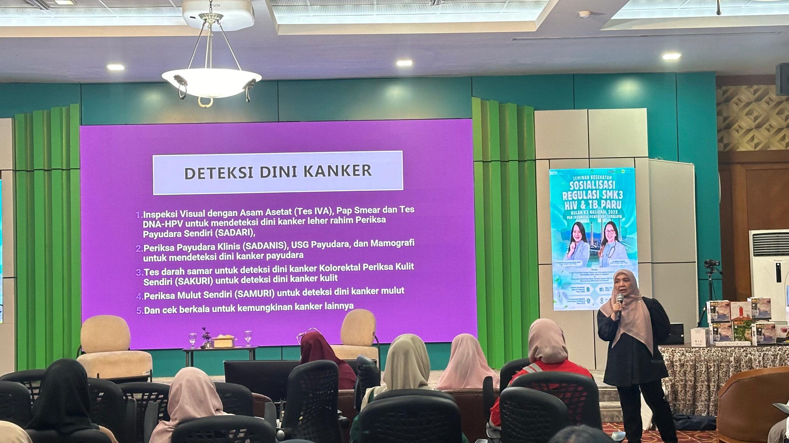 Seminar Kesehatan dan Sosialisasi Kanker Sebagai Rangkaian Kegiatan Bulan K3 PLN IP UBP Suralaya Tahun 2025