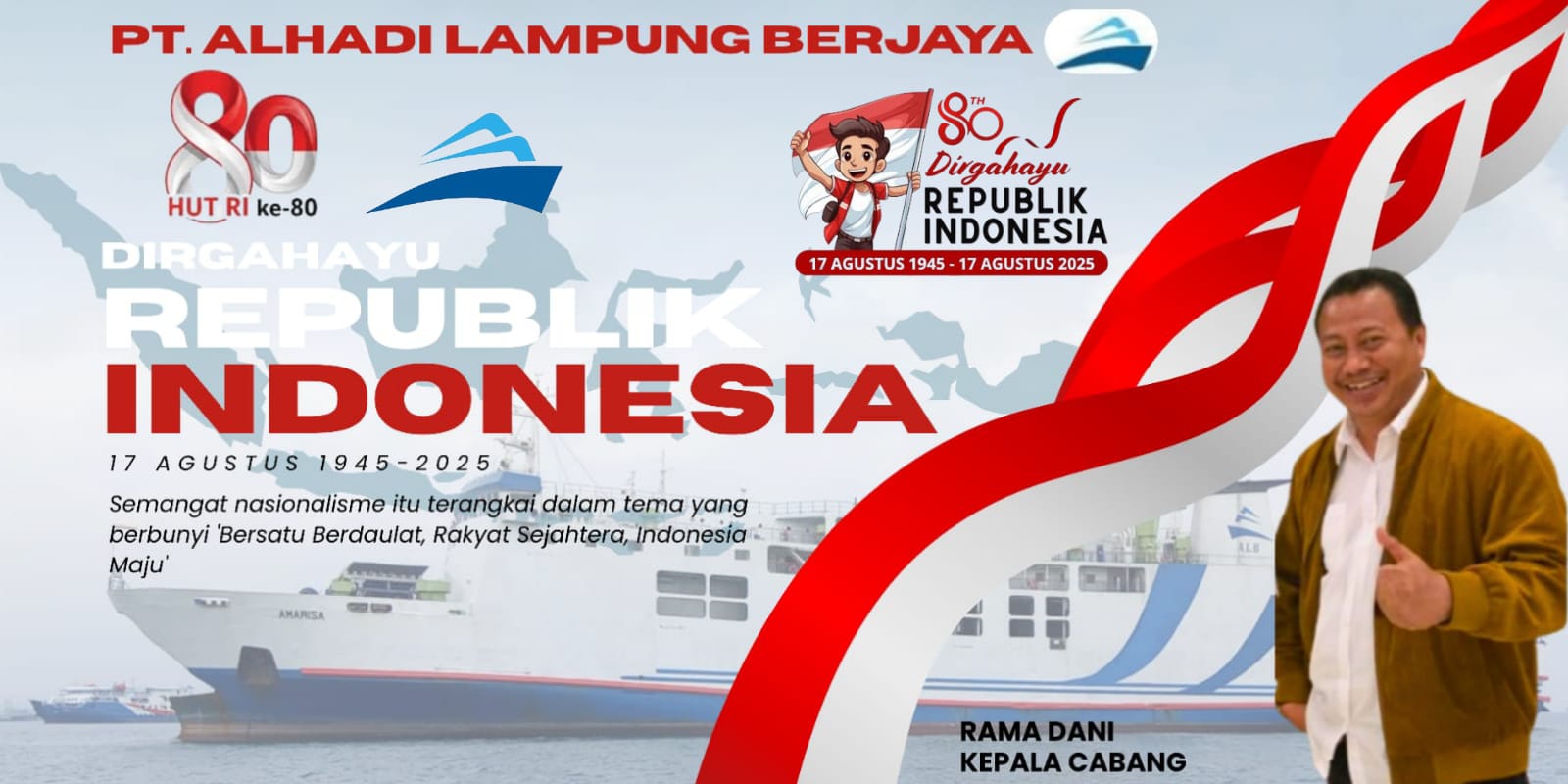 ALB Mengucapkan Dirgahayu  Republik Indonesia ke. 80