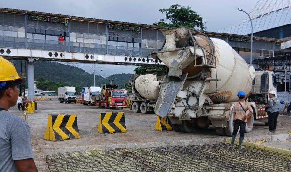 Budaya K3 Diterapkan, Perbaikan Betonisasi Dermaga Eksekutif Merak Berjalan Lancar