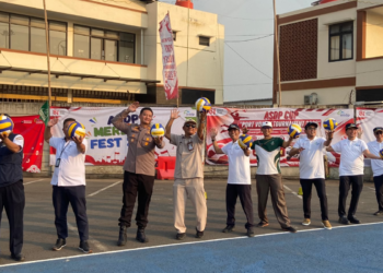 ASDP Merak Buka Kejuaraan Bola Voli HUT RI ke-81, Libatkan Perusahaan, Warga dan Polres Cilegon