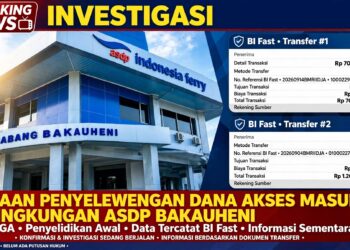 Diduga Akses Masuk Pelabuhan Bakauheni Berbayar, Pembayaran Masuk ke Rekening Pribadi Karyawan ASDP