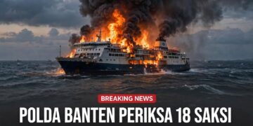 Polda Banten Periksa 18 Saksi Kebakaran KMP Batumandi, Nakhoda Menyusul Diperiksa